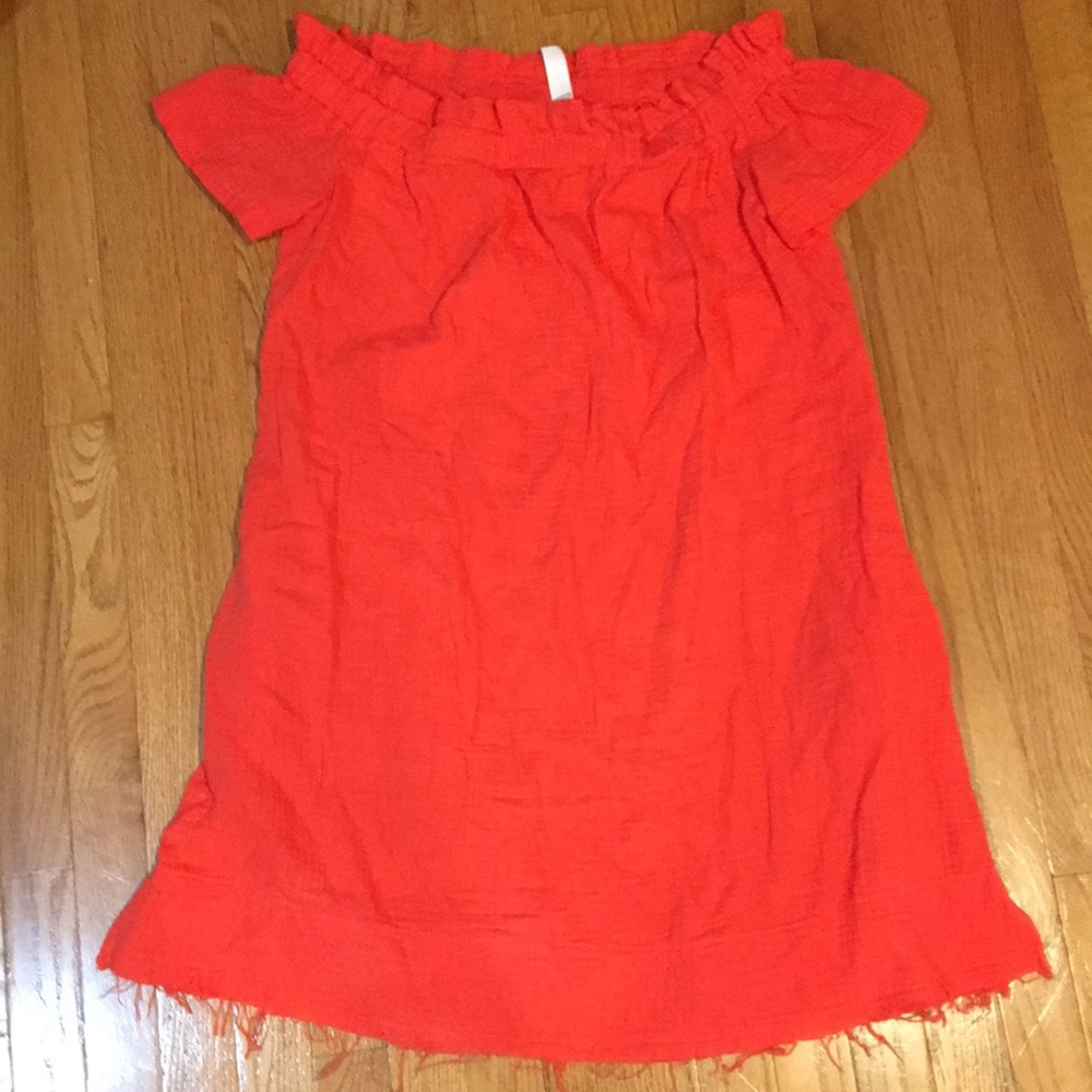 women’s off the shoulder red dress